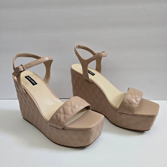 Nine West Shoes - Nine West Cream Nila Platform Wedges New Without Tags size 10M